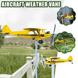 Metal Airplane Weathervane 3D Piper J3 Cub Wind
