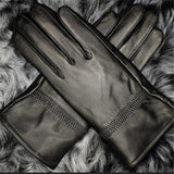 Children Autumn Sheepskin Plus Velvet Thick Gloves Boys