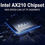 Desktop Wi-Fi 6E Intel AX210 PCIe Wireless Adapter