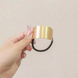 Fashion Metal Circle Ponytail Holder Hair Ropes Gothic
