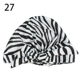 Waterproof Leopard Print Cap Elastic Bow Nightcap Women