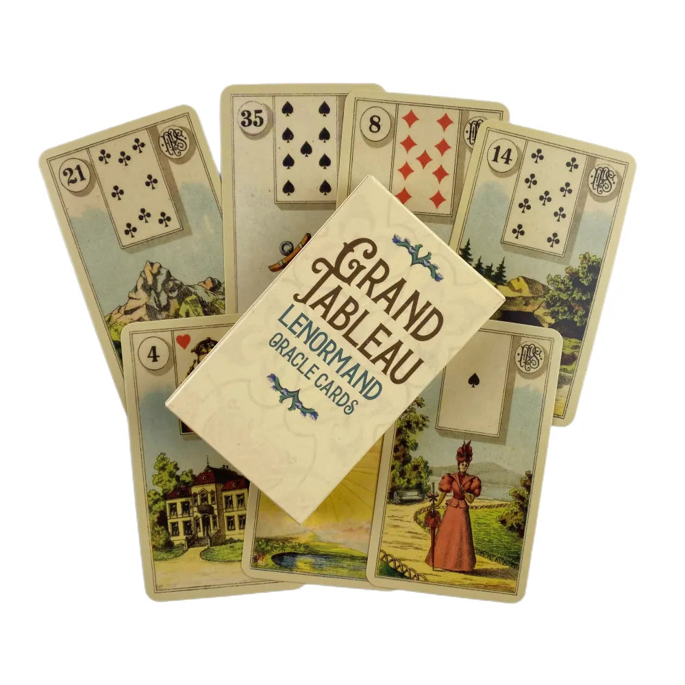 Mystical Lenormand Oracle Cards Tarot Divination Deck English