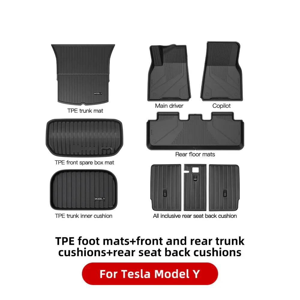 YZ For Tesla Floor Mats Model 3 Y