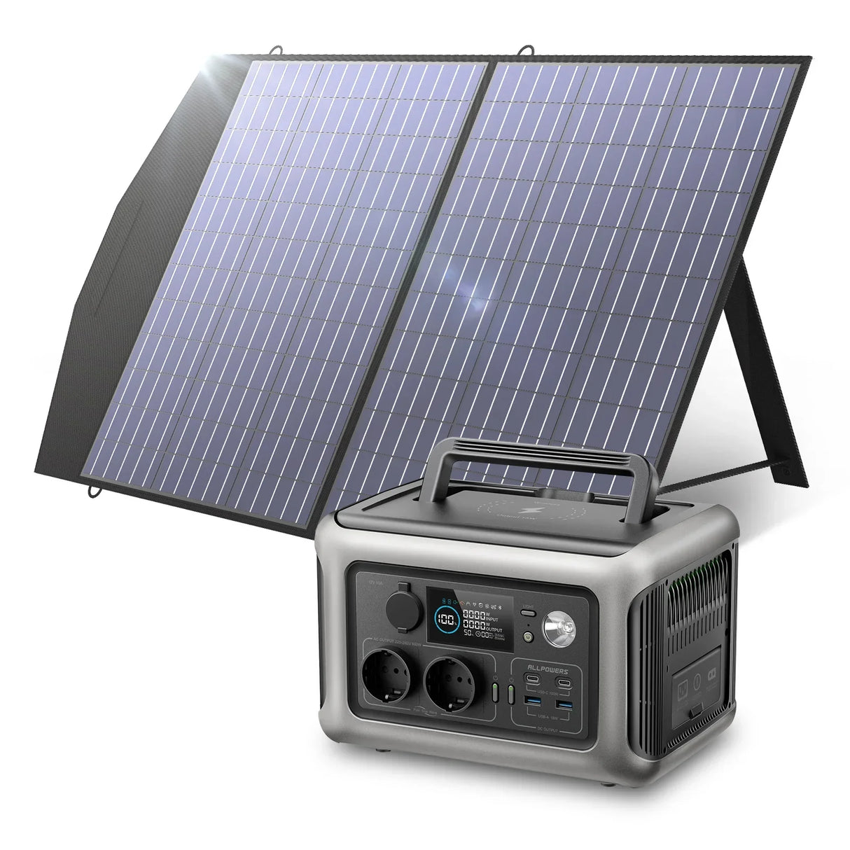 ALLPOWERS R600 Portable Power Station with Solar panel