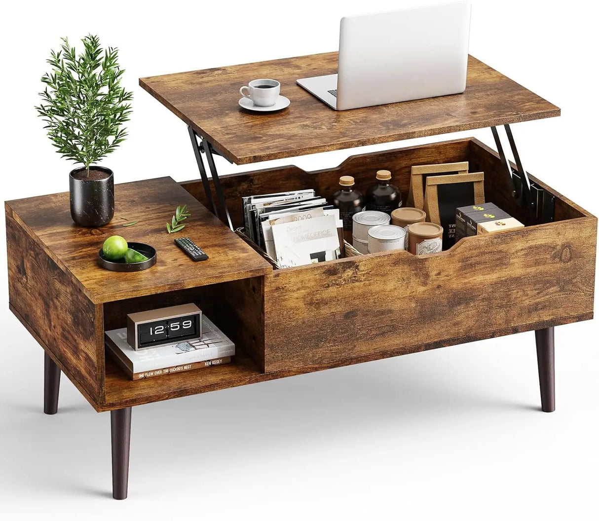 Modern Lift Top Coffee Table Wooden Furniture