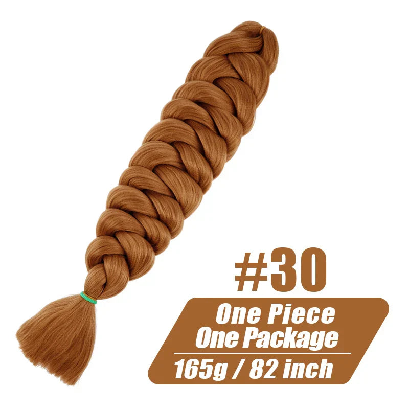 Wigundle 82 Inch Jumbo Braids Crochet Hair Extensions