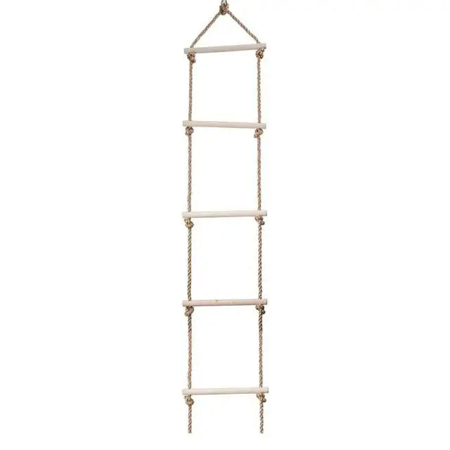 Kids Fitness Toy Wooden Rope Ladder Multi Rungs