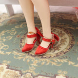 2.3cm Doll Shoes Noble Bow High Heels for Blythe