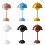 Mushroom Flower Bud Rechargeable LED Table Lamps Desk