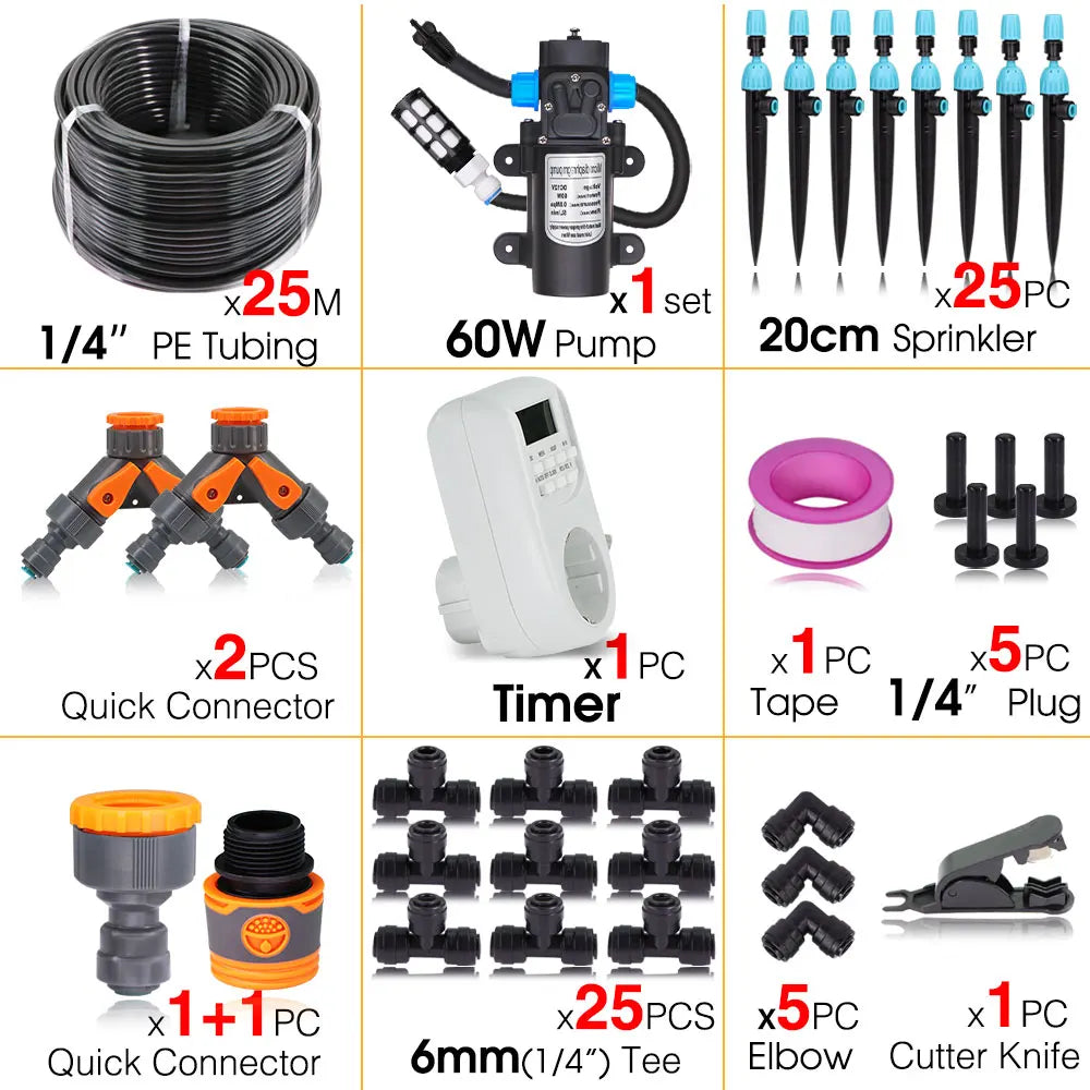 Smart Wifi/Bluetooth Compatible Timer Watering Systems for Garden