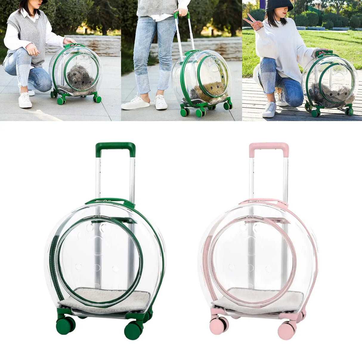 Trolley Case Travel Tote Cats Dogs Carrying Bag