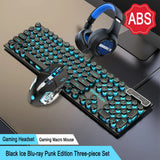 Three-piece Set Punk Gaming Keyboard and Mouse Earphone