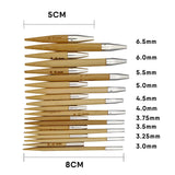Knitting Needles Removable Ebony Wood 1 Set Crochet