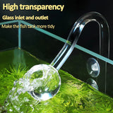 Aquarium Glass Inlet Outlet Skimmer Accessories Lily Pipe
