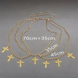 Punk Hip-Hop Style Simple Multi-Layer Body Chain Retro