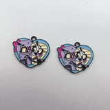 Random mixing10pcs Classic Cartoon Anime Earring Pendant DIY