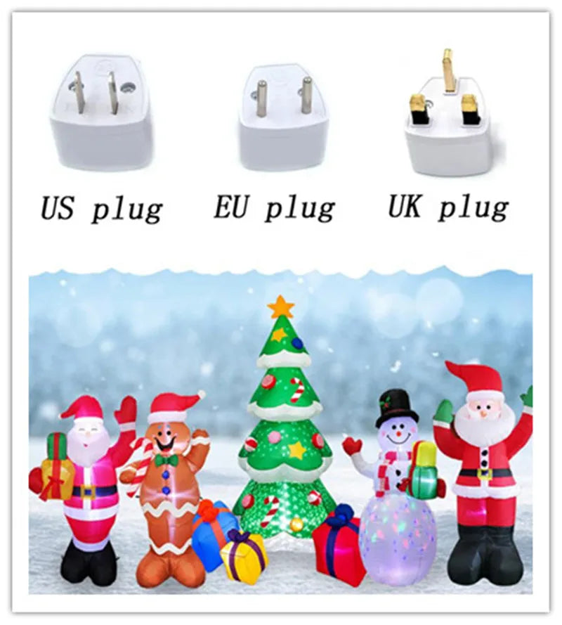 Christmas Inflatable Decoration Toy Built-in LED Lights Inflatable