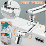 Multifunction 1080° Rotary Extender Faucet Aerator Robotic Arm Plastic Splash for Sink Kitchen Washbasin Faucets Bubbler Nozzle