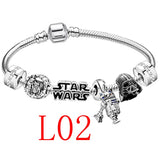 Cute Enamel Disney Princess Dress Charms Bracelet Women