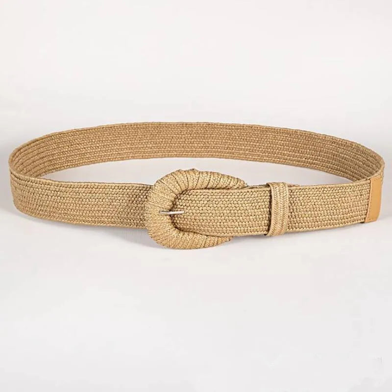 Bohemian Style Hand-woven Black and White Round Buckle