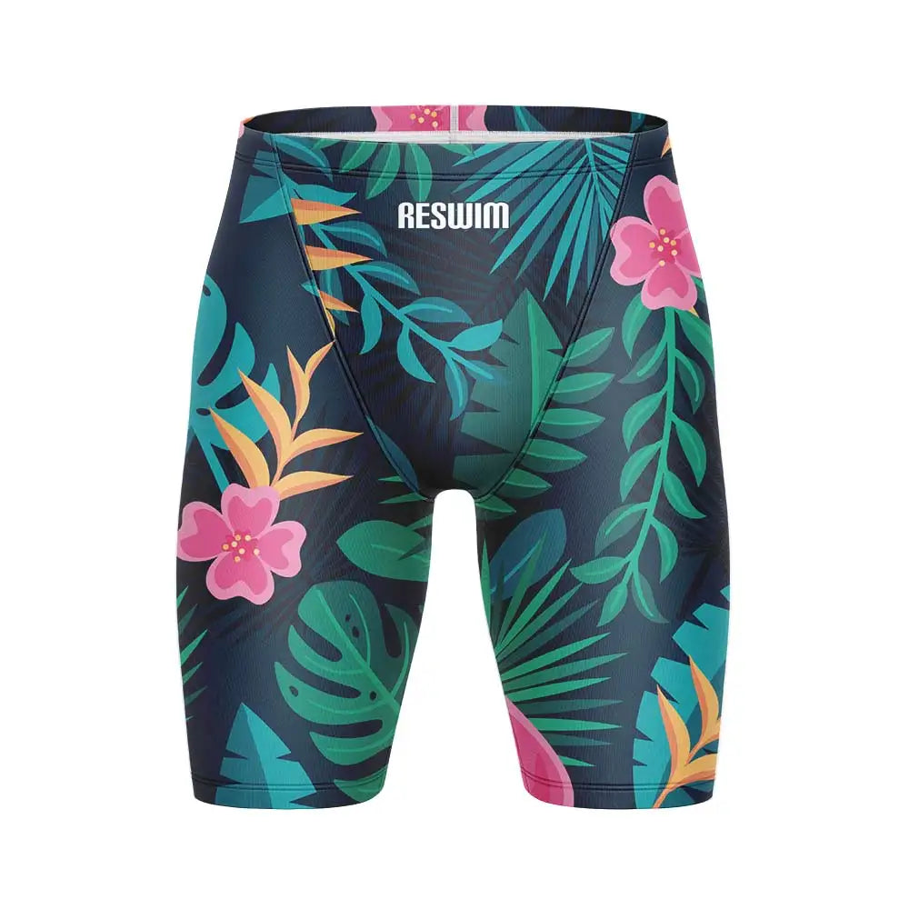 New Summer Men's Beach Tights Shorts Swimming Trunks