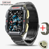 GPS Military Smart Watch Men Carbon Black Ultra