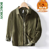 Autumn Winter New Casual 100% Cotton Thicked Velvet