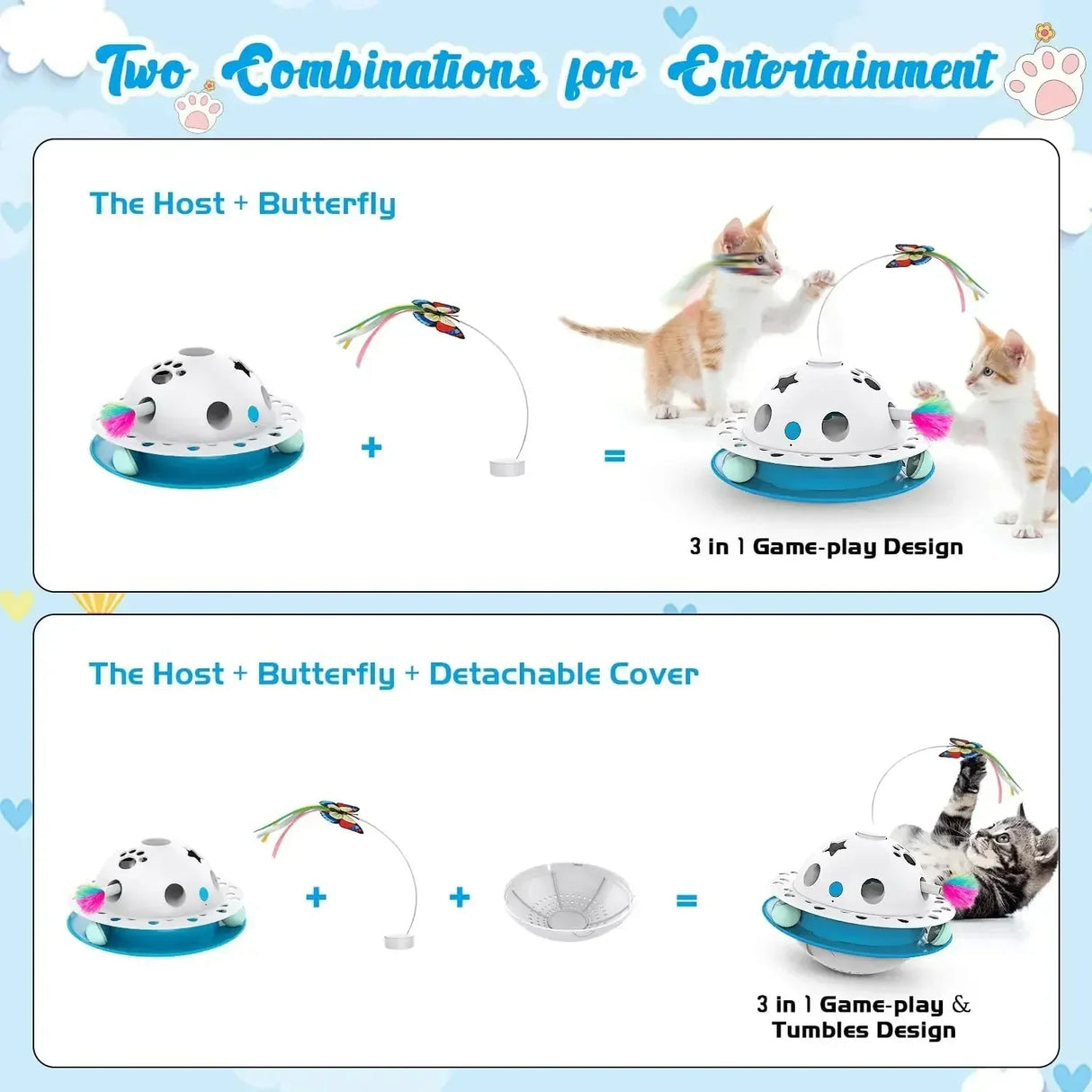 Toy Supply Fluttering Moving Dual Interactive Tumbler Ambush