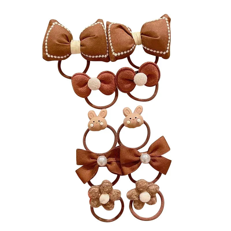 10Pcs Baby Hair Bands for Girls Cute Cartoon