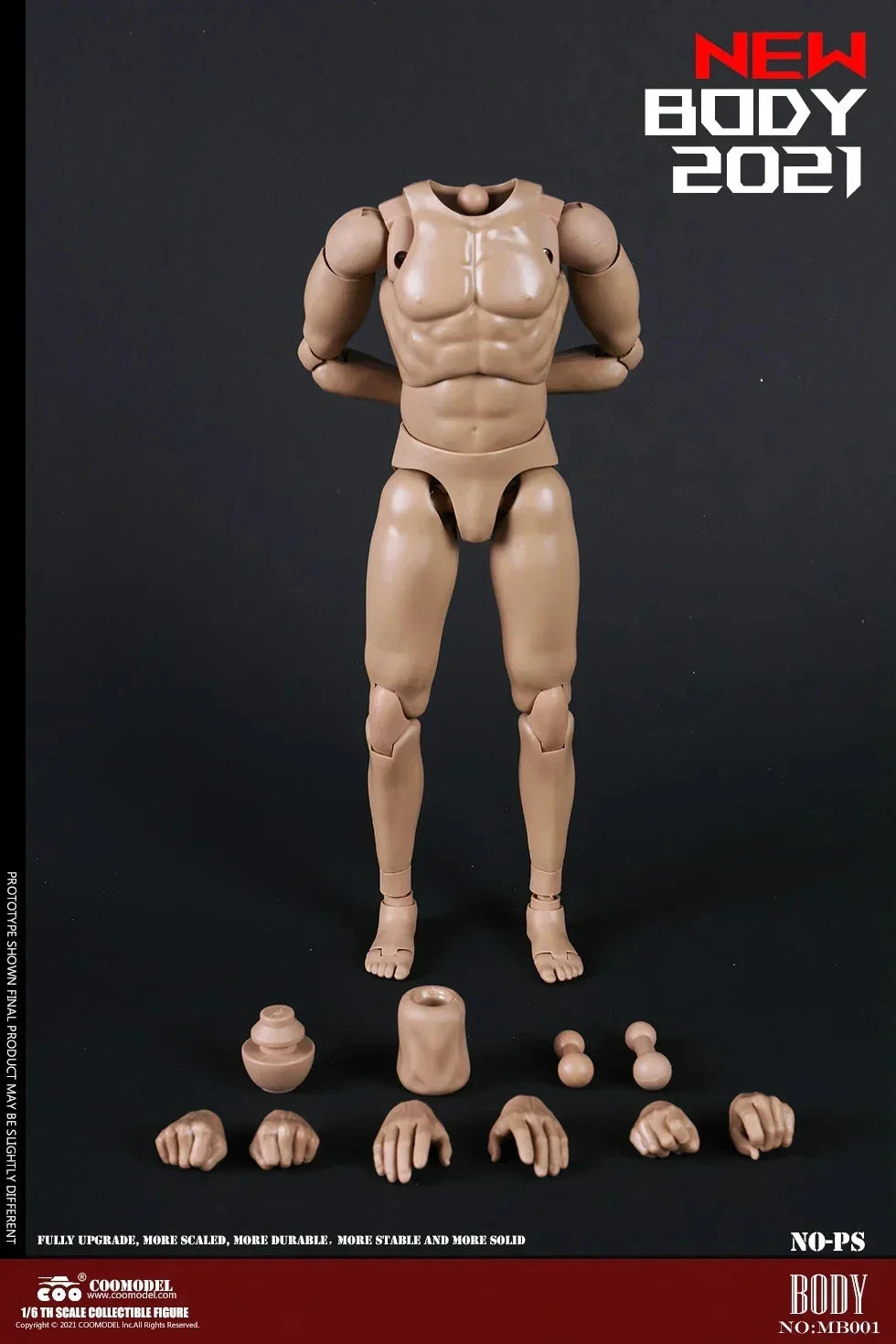 COOMODEL 1/6 Standard Muscle Male Soldier Body MB001