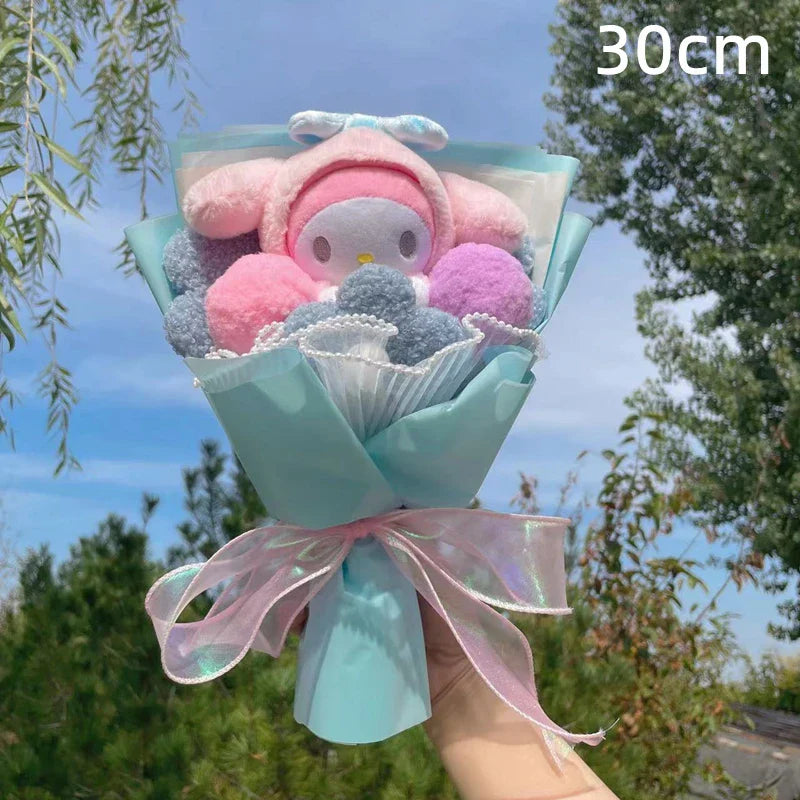Kawaii Hello Kitty Cat Plush Dolls Rose Soap