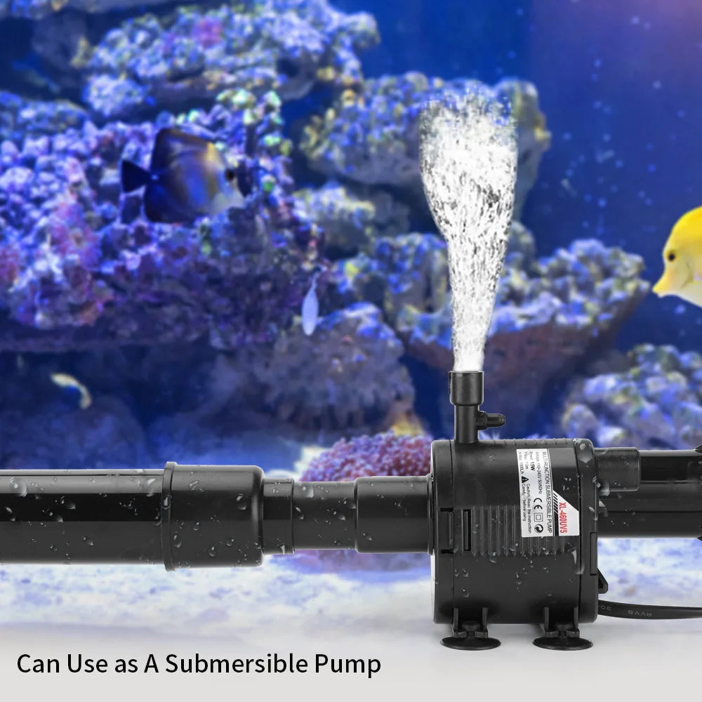 5-in-1 Aquarium Submersible Pump / UV Germicidal Light