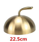 high grade Stainless steel plate cover round gold