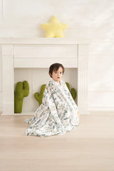 Elinfant Muslin Swaddle Blanket 100% cotton 120*110cm Baby