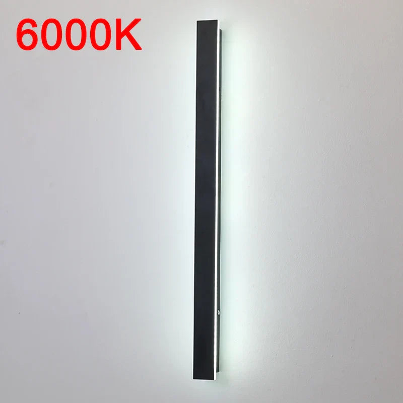 Modern Waterproof LED Outdoor Wall Lamp Long Strip
