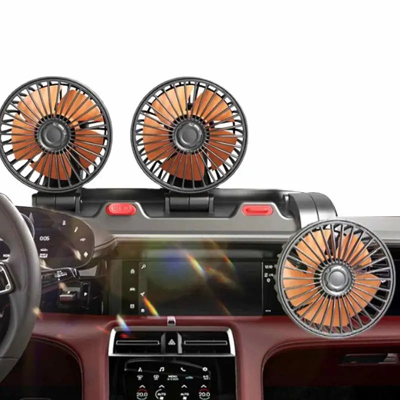 Portable Car Interior Cool Silent Fans With License