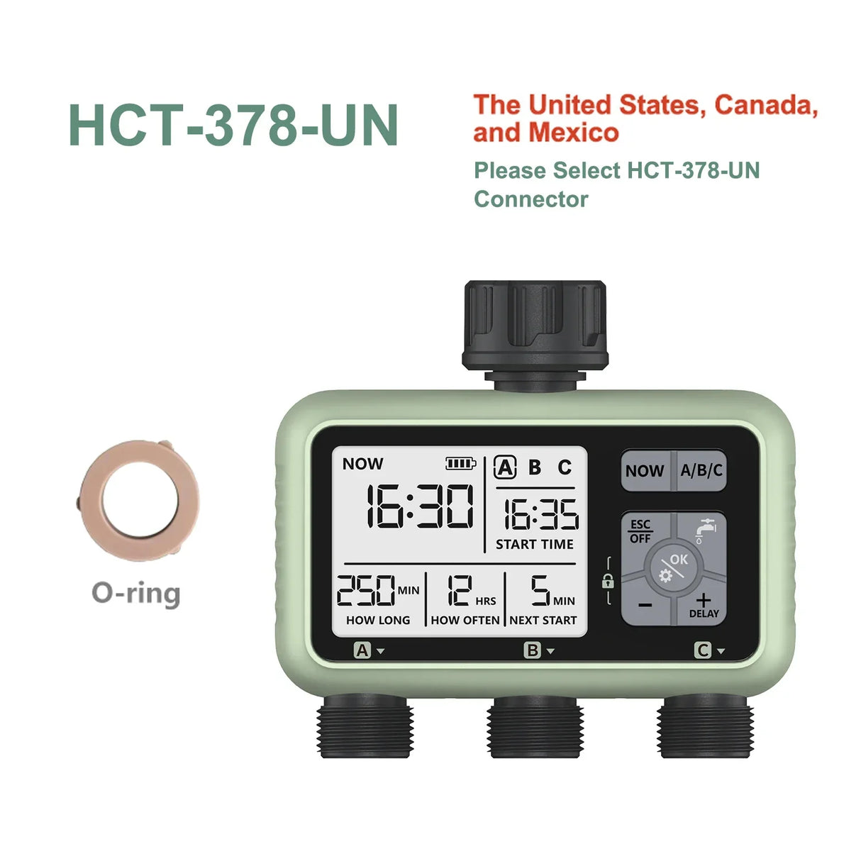 Eshico Newest 2024 3-Outlet Water Timer Independent Control