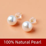 XF800 Pearl Jewelry Set Real 18K Gold Natural