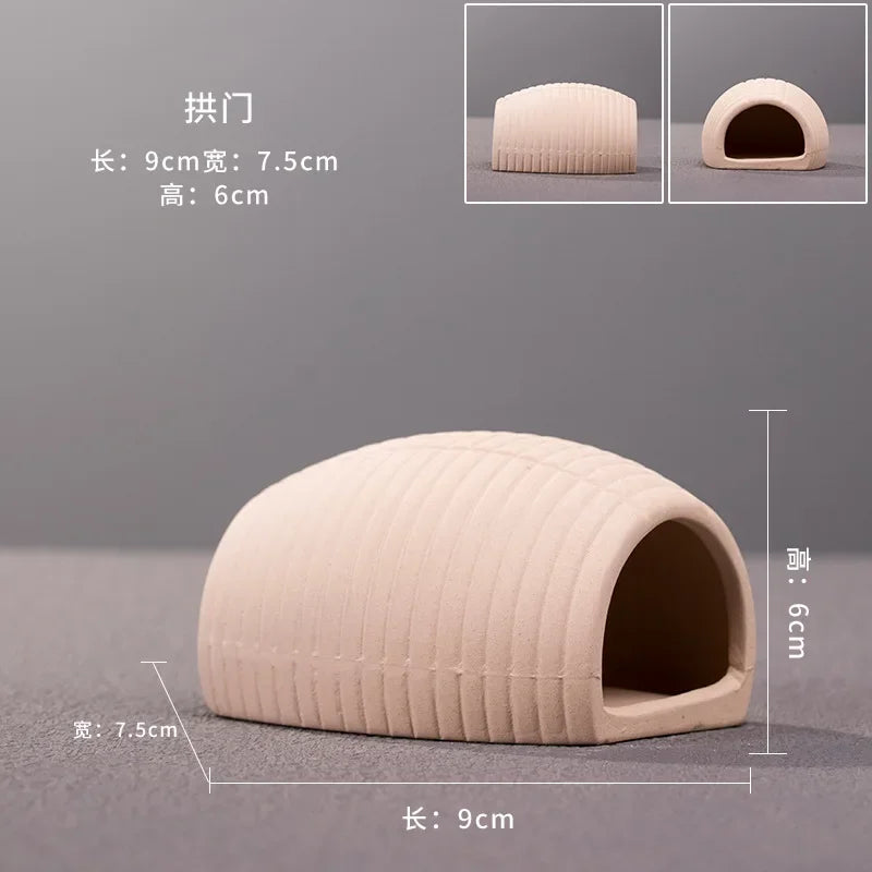 Clay Aquarium Decoration Ceramics Fish Tank Landscaping Shrimp