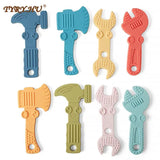 TYRY.HU 1set Silicone Teethers Tools Axe Wrench Hammer