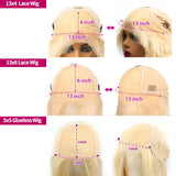 Links 250% HD Straight 613 Blonde 13x6 13X4