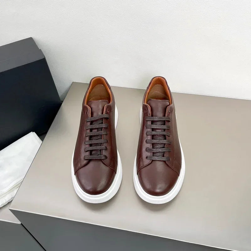 2022 Luxury Men's Sports Shoes – Calf Leather Details