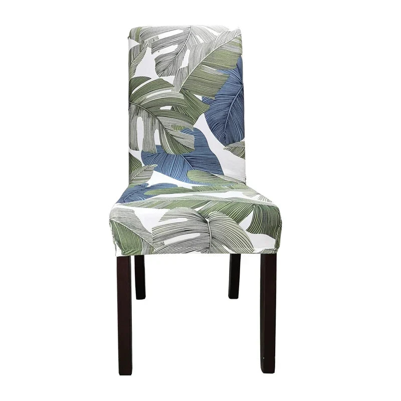 floral chair covers spandex elastic for dining room