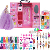 Fashion Dollhouse Furniture 67 Items/Set = 1x Wardrobe