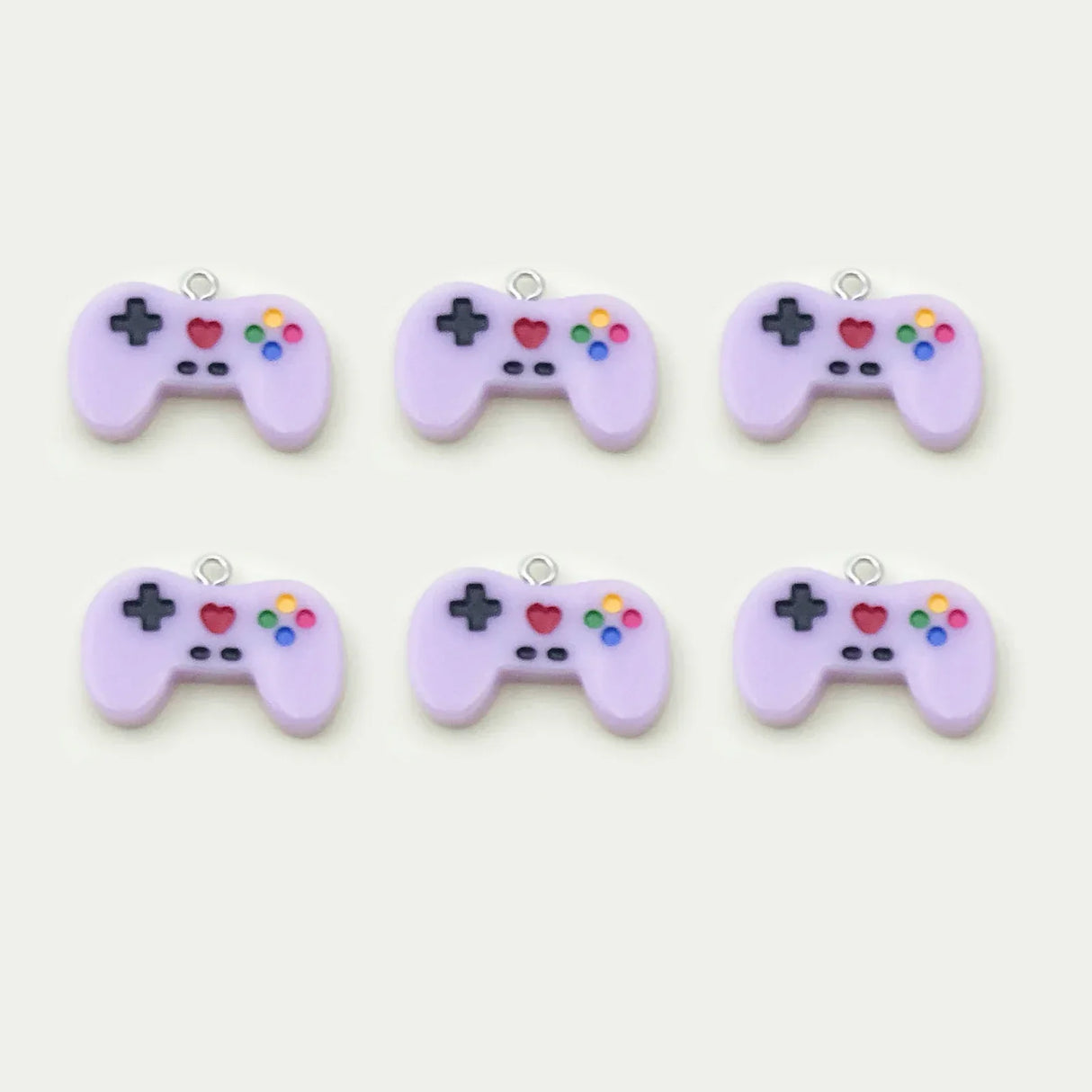 Randomly 610Pcs Colorful Resin Game Controller Charms Pendants