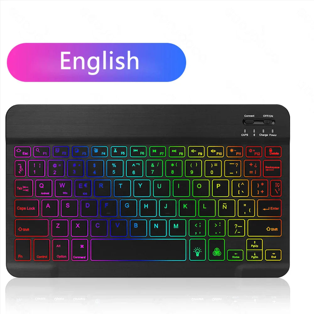 EMTRA Backlit Backlight Bluetooth Keyboard Mouse For IOS