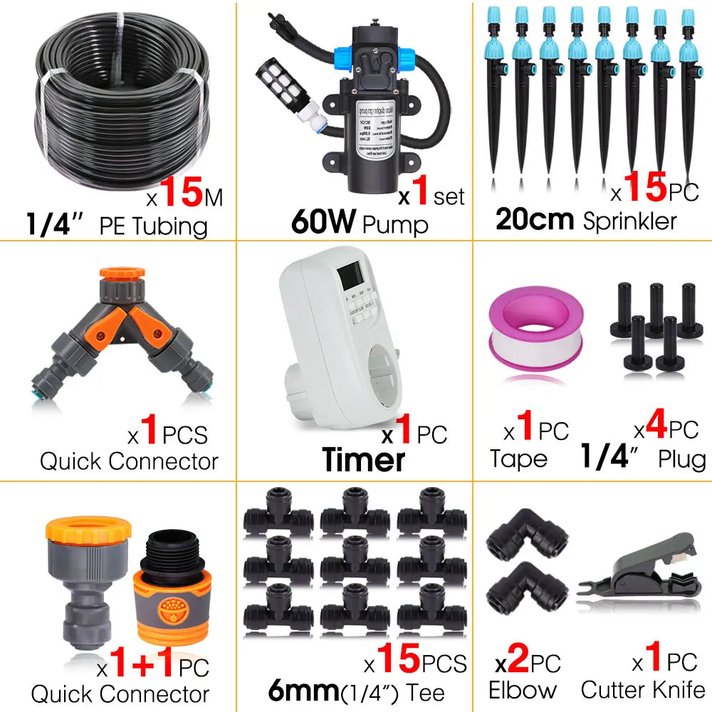 Smart Wifi/Bluetooth Compatible Timer Watering Systems for Garden