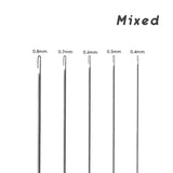 5pcslot super long stainless steel beading needles easy