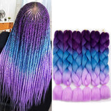 6 Pcs 24" Jumbo Synthetic Braids Hair Extensions