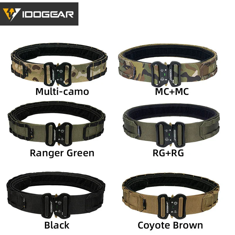 IDOGEAR Tactical 2 Inch Combat Belt Quick Release